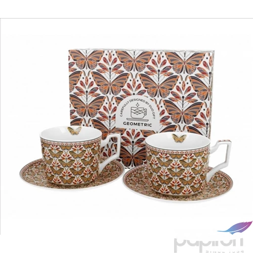 Csésze+alj Porcelán 2,5dl Papilio 2db-os dobozban