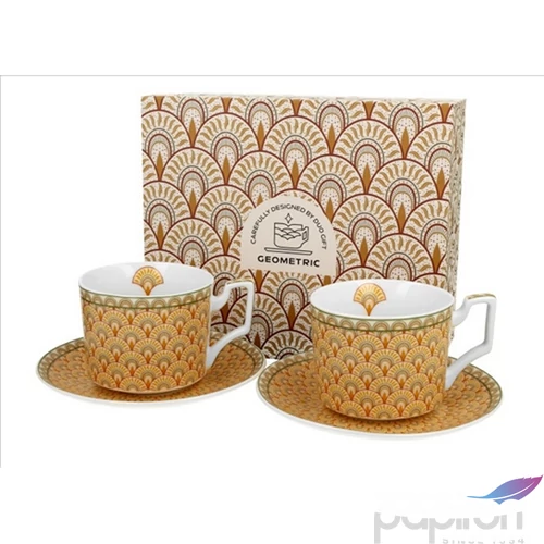 Csésze+alj Porcelán 2,5dl Solis 2db-os dobozban