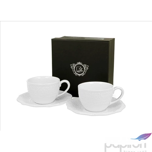 Csésze+alj Porcelán 75ml Alice 2db-os dobozban