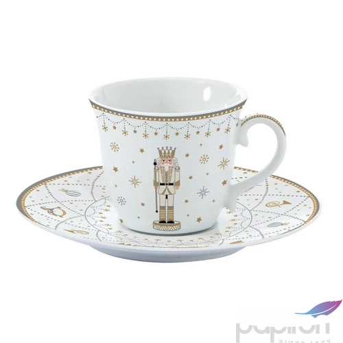 Csésze+alj teás Porcelán karác 2dl Royal Nutcracker dobozban