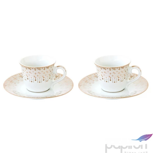 Csésze+alj Porcelán karácsonyi 80ml Festive 2db-os dobozban