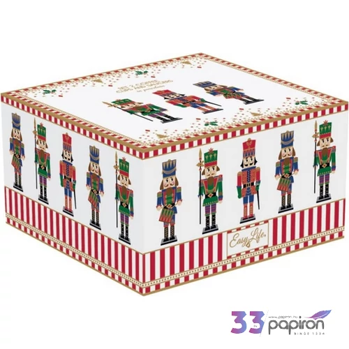Csésze+alj Porcelán karácsonyi 80ml Nutcracker 2db-os dobozban