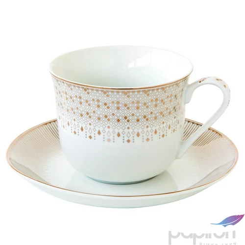 Csésze+alj porcelán reggeliző 3,7dl Festive dobozban