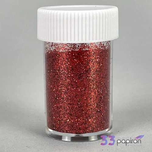 Csillámpor 15g piros