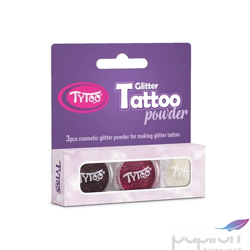 Csillámpor szett 3szín/szett 3x2,5ml Barna, Bíbor, Gyémánt