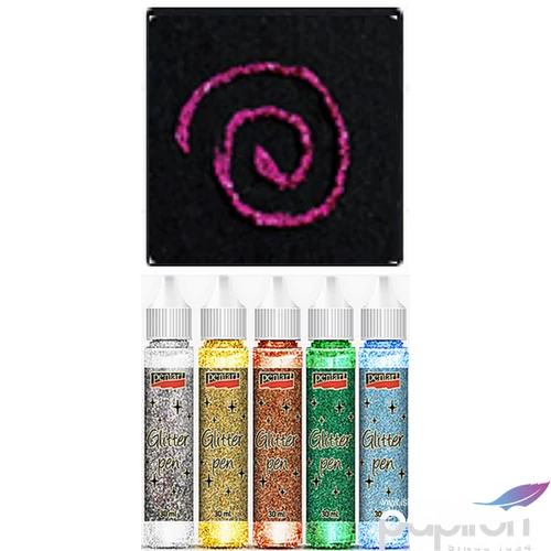 Csillámtoll 30ml pink Pentart dekor ragasztó