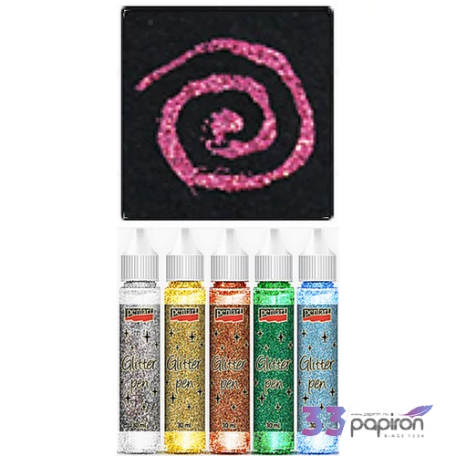 Csillámtoll 30ml világos pink Pentart dekor ragasztó