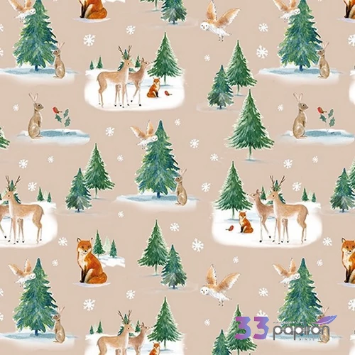 Csomagolópapír karácsony 70x200cm , diszcsomagoló vegyes minták Clairfontaine/Eurowrap