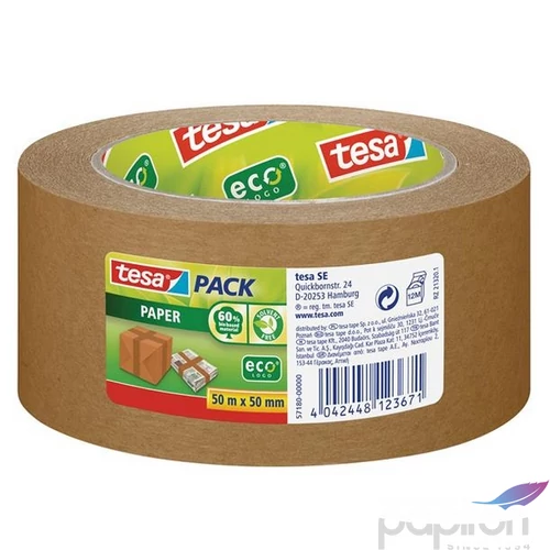 Csomagolószalag, papír 50 mm x 50 m TESA "tesapack" barna