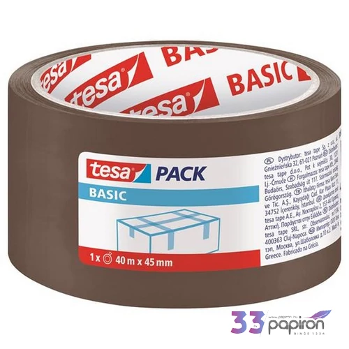 Csomagolószalag Tesa 45 mm x 40 m,tesapack Basic, barna