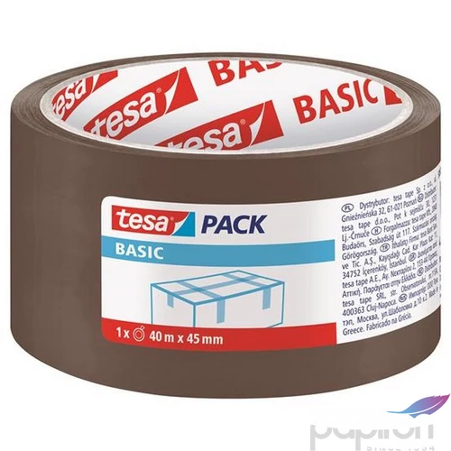 Csomagolószalag Tesa 45 mm x 40 m,tesapack Basic, barna