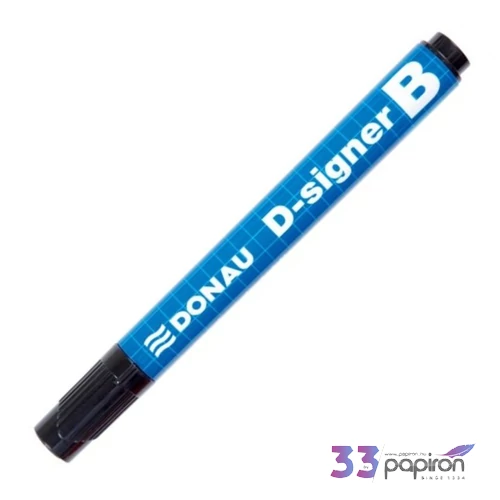 Táblamarker DONA D-signer B' 2-4mm kerek hegyű fekete Írószerek DONAU 7372001-01PL