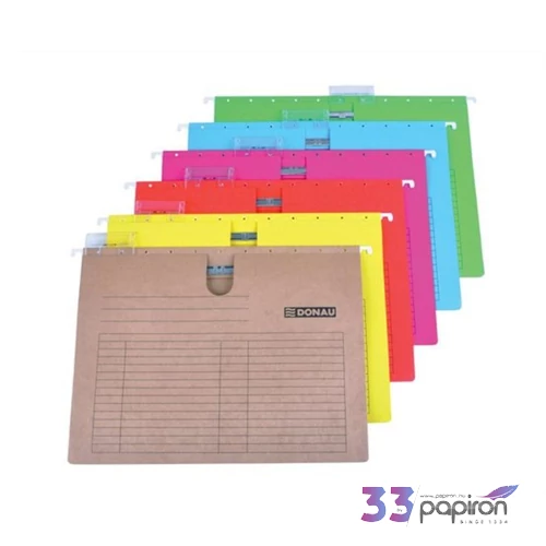 Függőmappa A4 karton Donau Piros gyorsfűzős 5db/csomag Iratrendezés DONAU 7430001PL-04