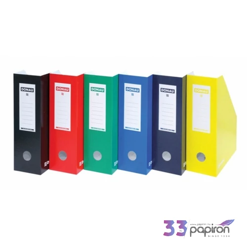 Iratpapucs karton Donau 100mm összehajtható zöld Iratrendezés DONAU 7648101-06FSC