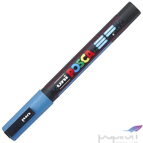 Decormarker UNI-BALL Posca 0,9-1,3mm vízbázisu akril mark fény. kék Írószerek UNI Posca  PC-3M