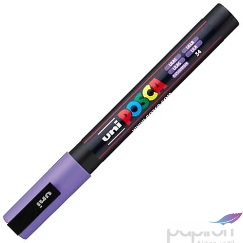 Decormarker UNI-BALL Posca 0,9-1,3mm halványlila akril marker Írószerek UNI-BALL PC-3M