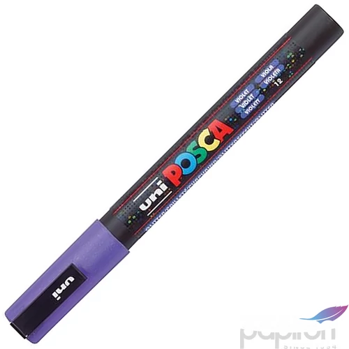 Decormarker UNI-BALL Posca 0,9-1,3mm fényes lila akril marker Írószerek UNI-BALL PC-3M