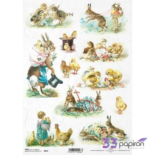 Decoupage rizspapír A4 ITD-R0843