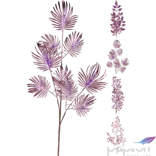 Dekorág gllittereslevél 20' metállila 4féle karácsonyi 70cm óriás glitteres ág