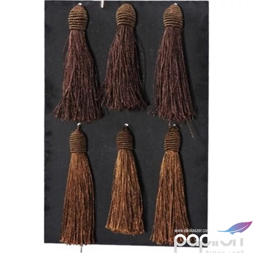 Dekor bojt textil 21' 6db/csomag, 14cm barna