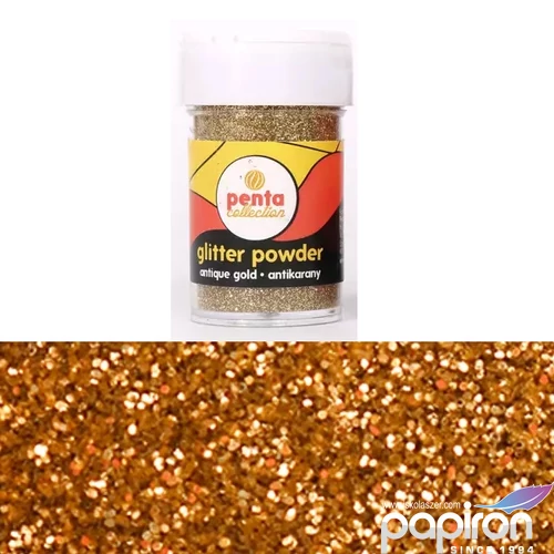 Csillámpor dekor 15gr antik arany