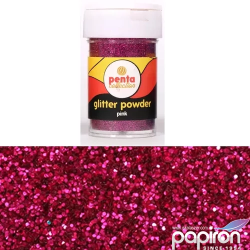 Csillámpor dekor 15gr pink