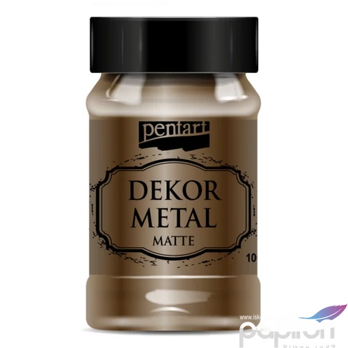 Dekorfesték matt 100ml Dekormetál matt csokoládé