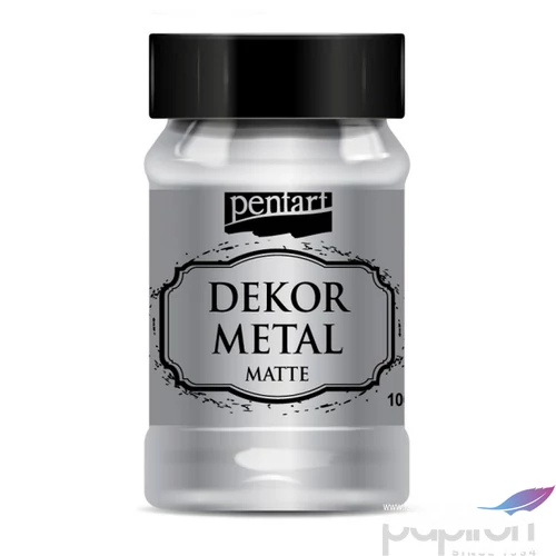 Dekorfesték matt 100ml Dekormetál matt ezüst
