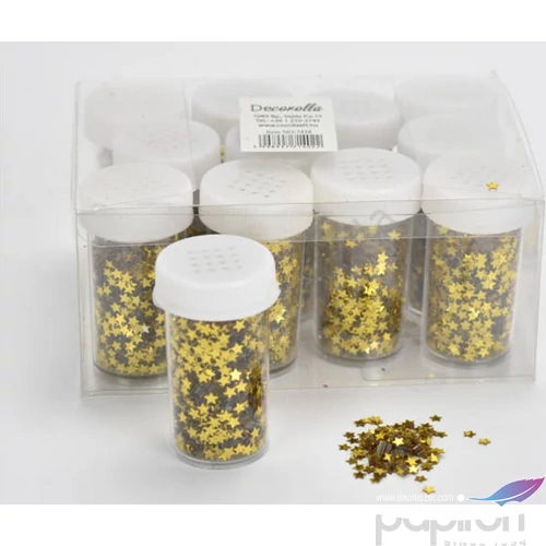 Dekor flitter 30ml Csillag alakú, arany színű
