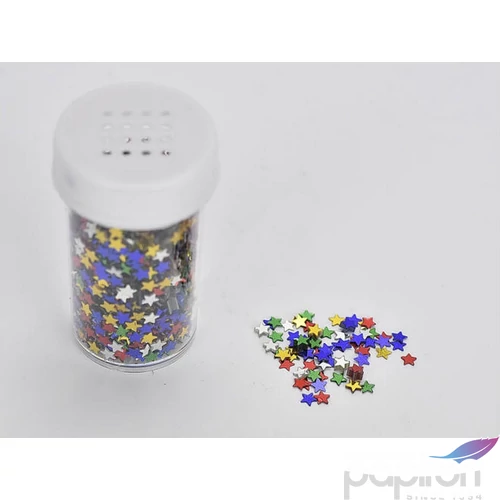 Dekor flitter 30ml Csillag alakú, vegyes színek
