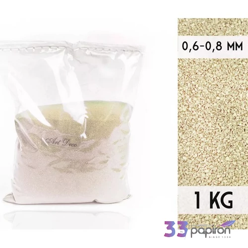 Dekorhomok 1kg Ivory 0,6-0,8