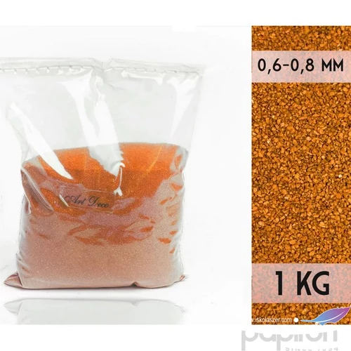 Dekorhomok 1kg Naranc0,6-0,8