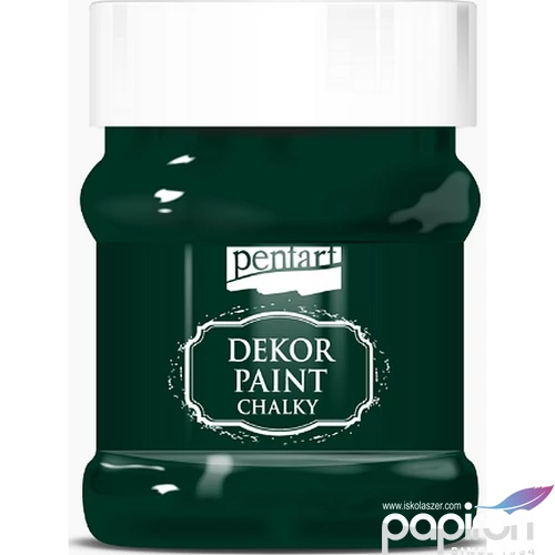 Dekor krétafesték 100ml fenyőzöld