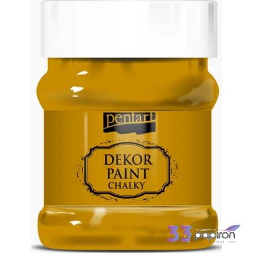 Dekor krétafesték 100ml mustársárga