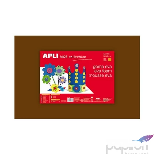 Dekor moosgumi Apli 400x600 mm, Kids Eva Sheets, barna 