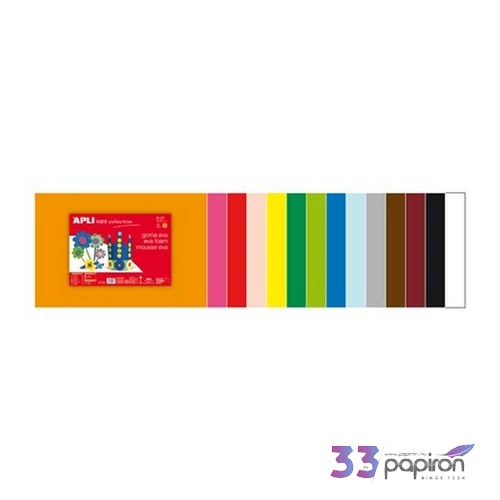 Dekor moosgumi Apli 400x600 mm, Kids Eva Sheets, fehér