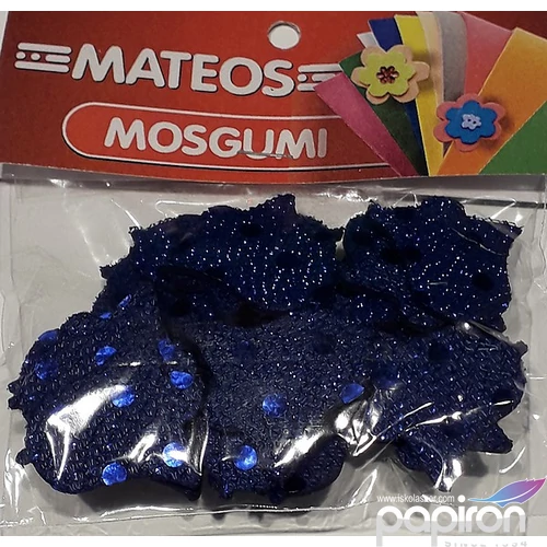 Dekorgumi MATEOS - Harang Glitteres dekor gumilap. Kék és árnyalatai - Karácsonyi dekor.