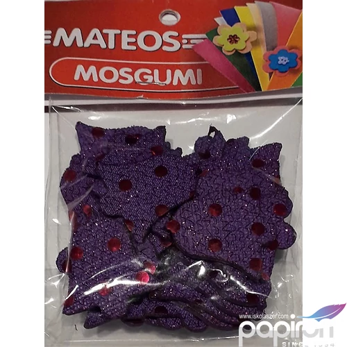 Dekorgumi MATEOS - Harang Glitteres dekor gumilap. Lila és árnyalatai - Karácsonyi dekor.