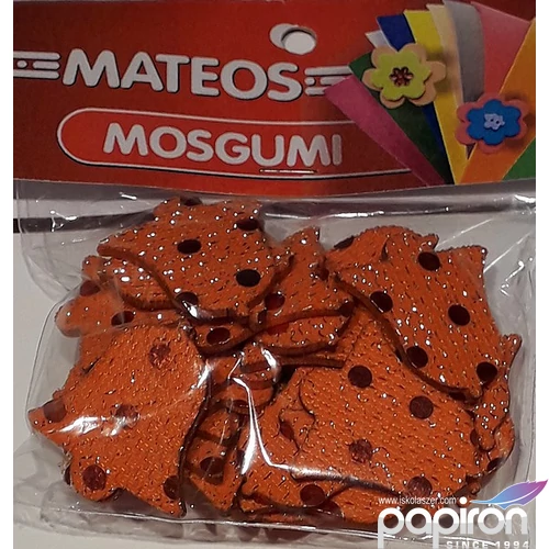 Dekorgumi MATEOS - Harang Glitteres dekor gumilap. Sárga és árnyalatai - Karácsonyi dekor.