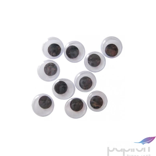 Mozgószem 8mm ragasztható 10db/csomag kerek,