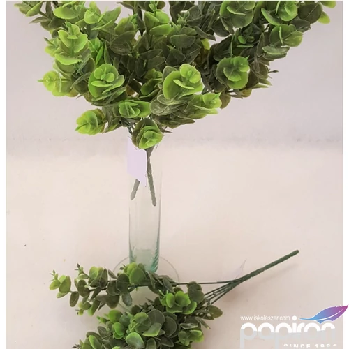 Selyemvirág - művirág eukalip bokor, 33cm hamvas