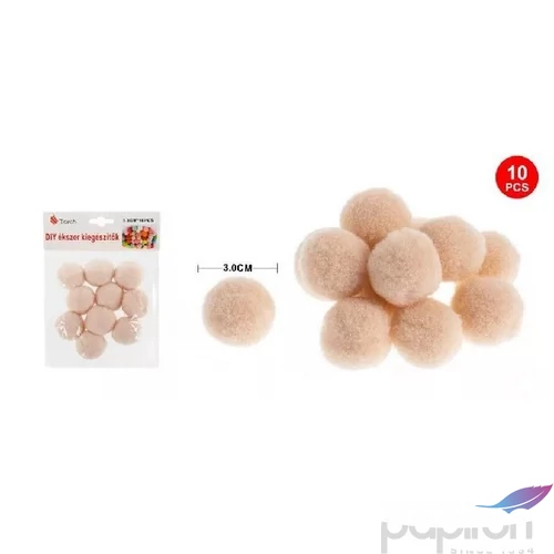 Dekor pompom keki 3cm 10db-os 25