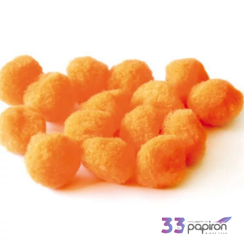 Dekor pompon 30mm narancs 30db/cs