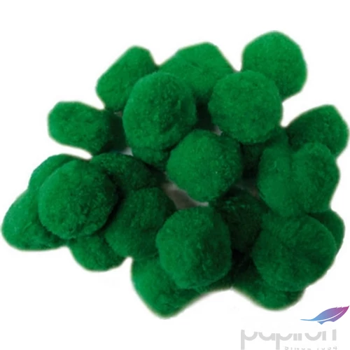 Dekor pompon 30mm zöld 50db/csomag 
