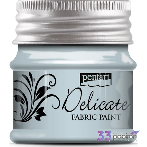 Dekor Textilfesték Delicate 50 Pentart ezüstös kék