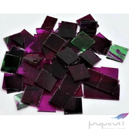 DEKOR Üvegmozaik 1 x 1cm zöld-lila átlátszó négyzet