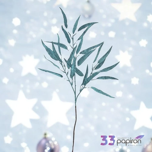 Dekorág pick 96cm 23 glitteres, levelek