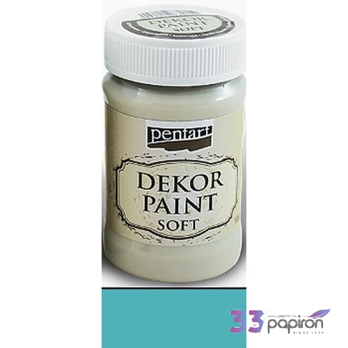 Dekorfesték lágy 100ml Pentart türkizkék 7286