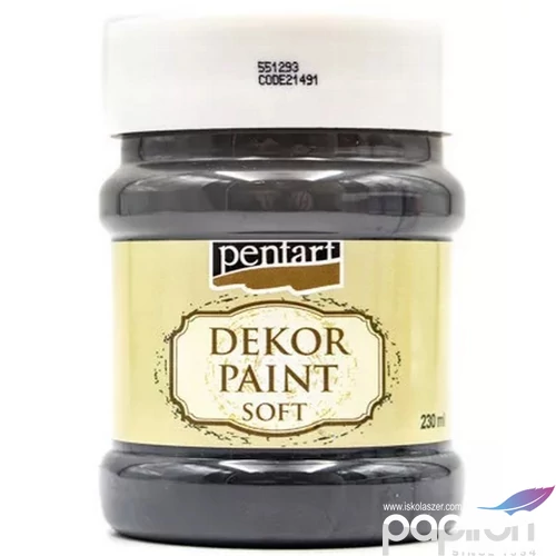 Dekorfesték lágy 230ml Pentart fekete