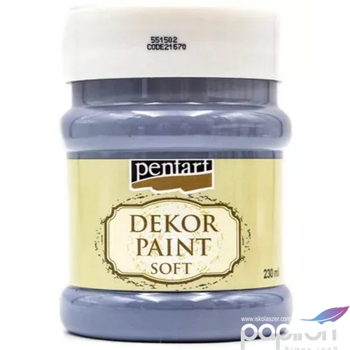 Dekorfesték lágy 230ml Pentart indigó